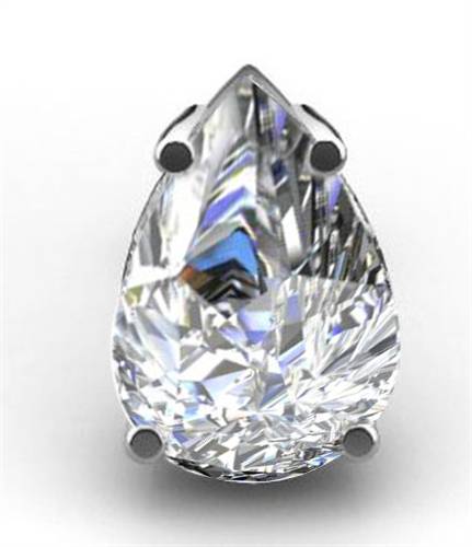 Classic Pear Diamond Stud Earrings Image
