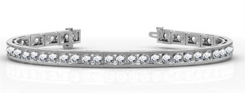 Classic Round Diamond Tennis Bracelet W