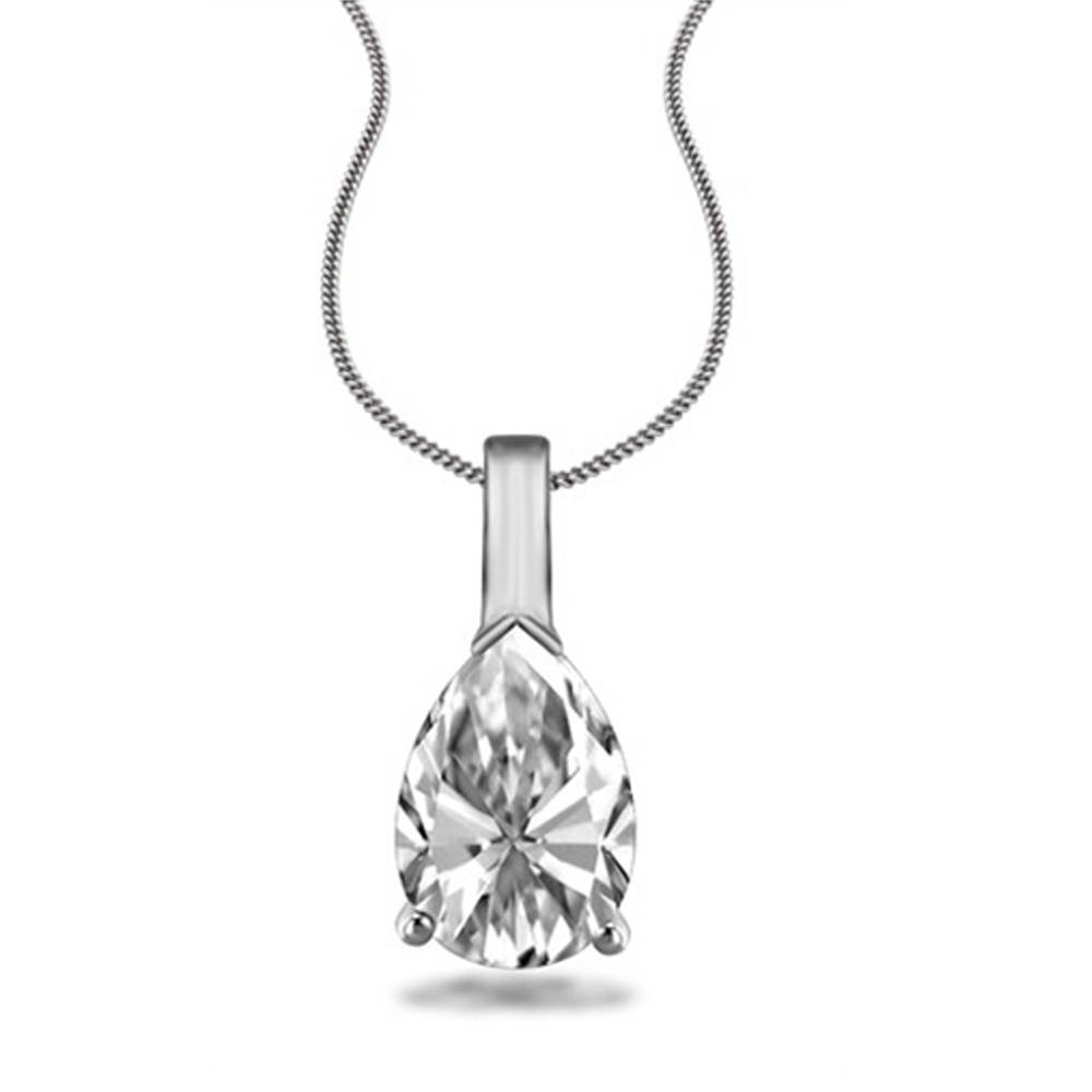 Pear Diamond Solitaire Pendant Image