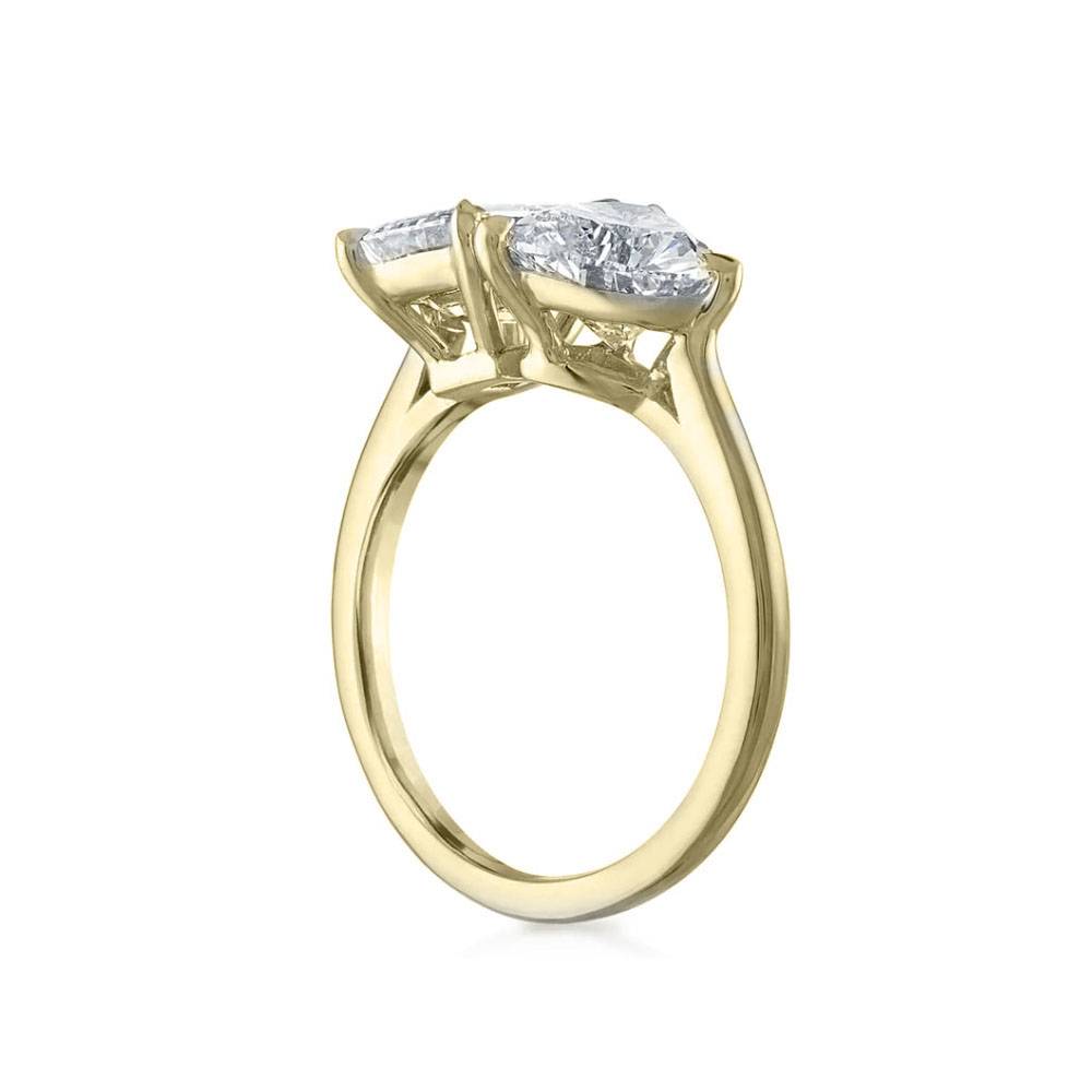 Pear & Oval Two Stone Diamond Ring Image