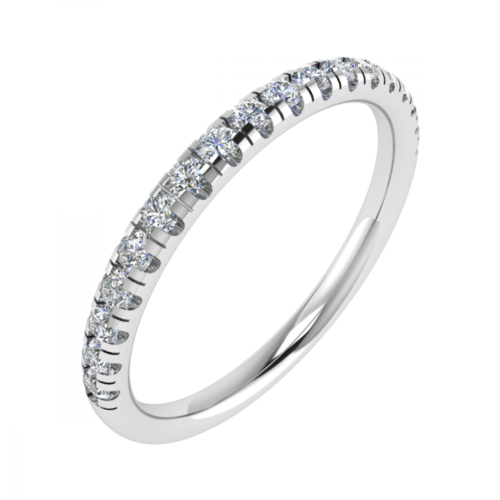 0.25CT VS/GH Round Diamond Set Eternity Ring set in Platinum