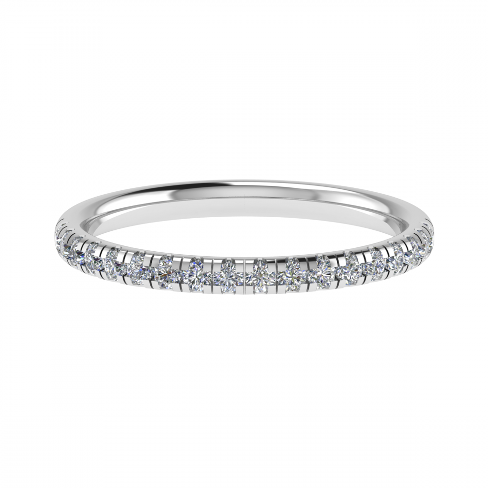 0.25CT VS/GH Round Diamond Set Eternity Ring set in Platinum