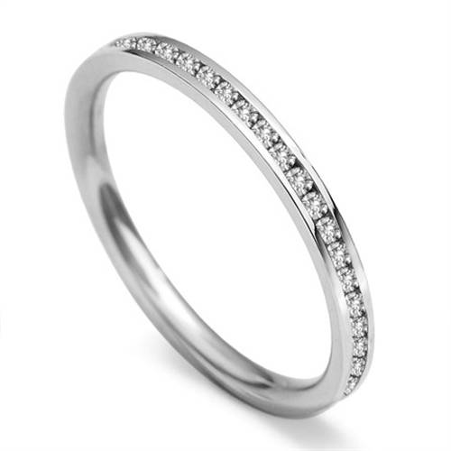 2mm Full Set Round Diamond Wedding Ring Image