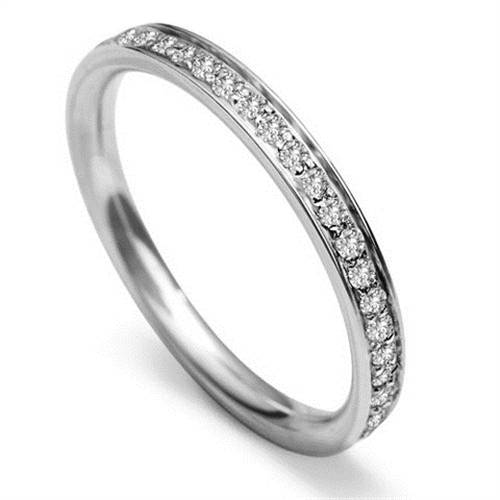 2.5mm Round Diamond 40% Wedding Ring P