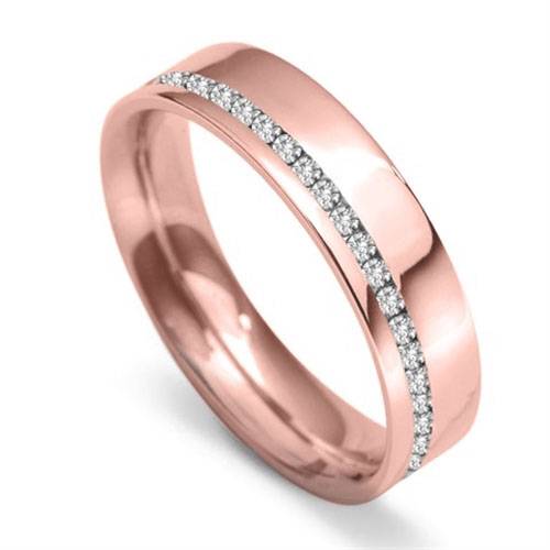 5mm Round Diamond 40% Wedding Ring Image