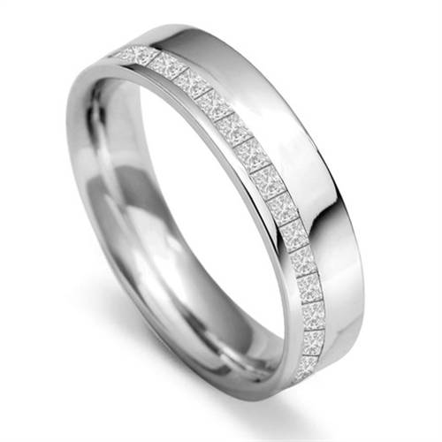 5mm Offset 60% Diamond Wedding Ring Image
