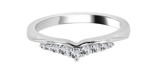 0.15ct VS/FG Round Diamond Shaped Wedding Ring W