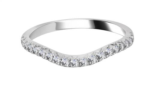 2.5mm VS/FG Round Diamond Shaped Wedding Ring P