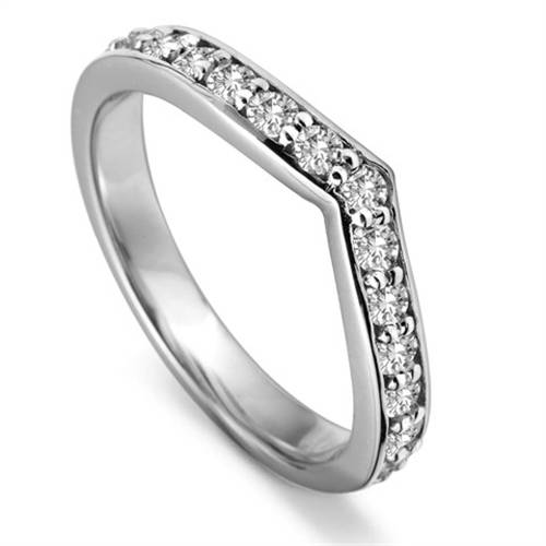 0.25ct SI/FG Round Diamond Shaped Wedding Ring