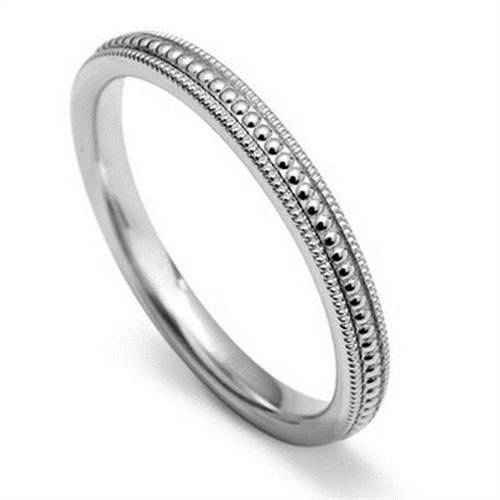 3mm Vintage Court Shape Wedding Ring W