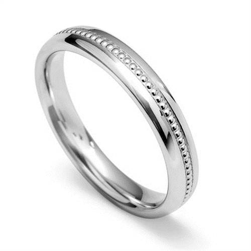 2.5mm Vintage Court Shape Wedding Ring W