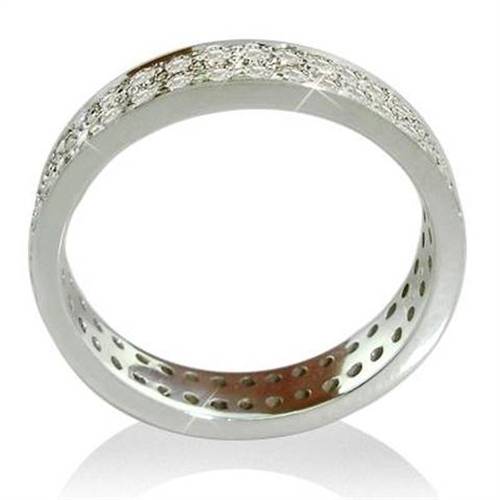 Double Row Round Diamond Full Eternity Ring W