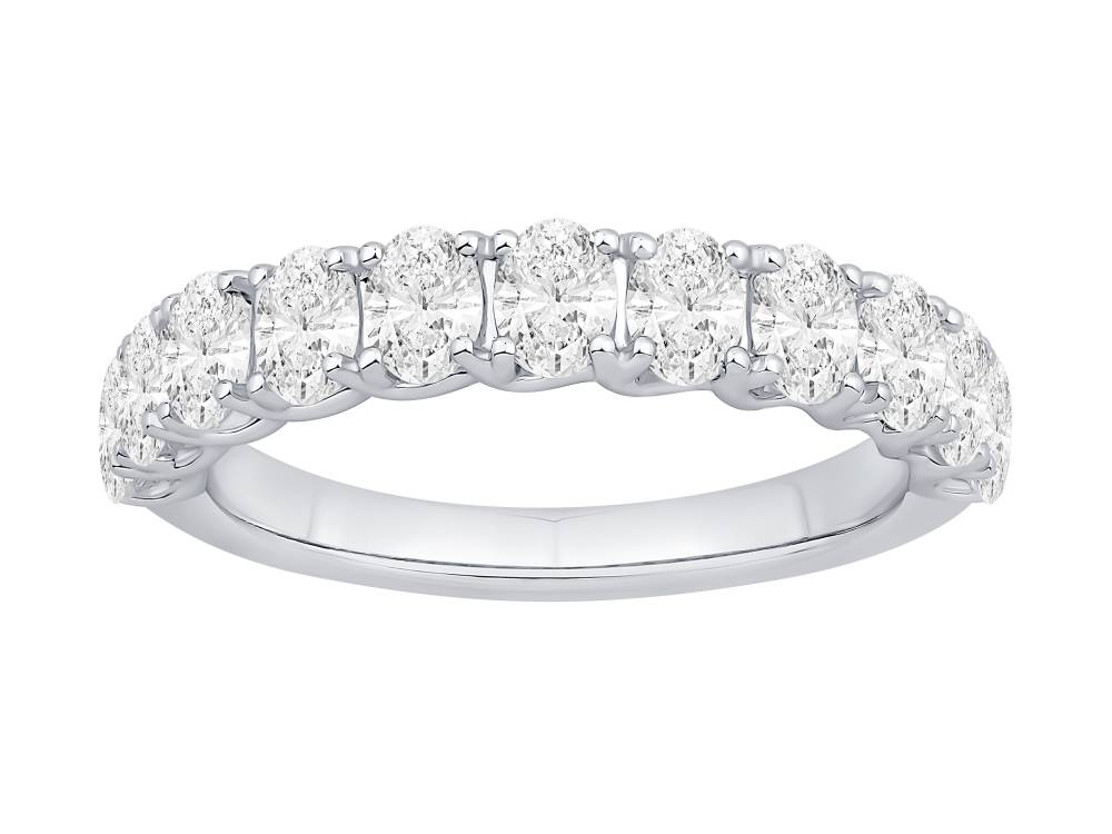 1.50ct Oval Diamond Four Claw Eternity Ring W