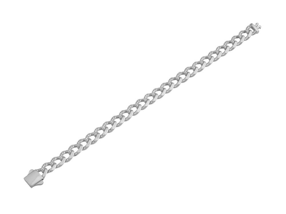 Mens Diamond Cuban Bracelet W