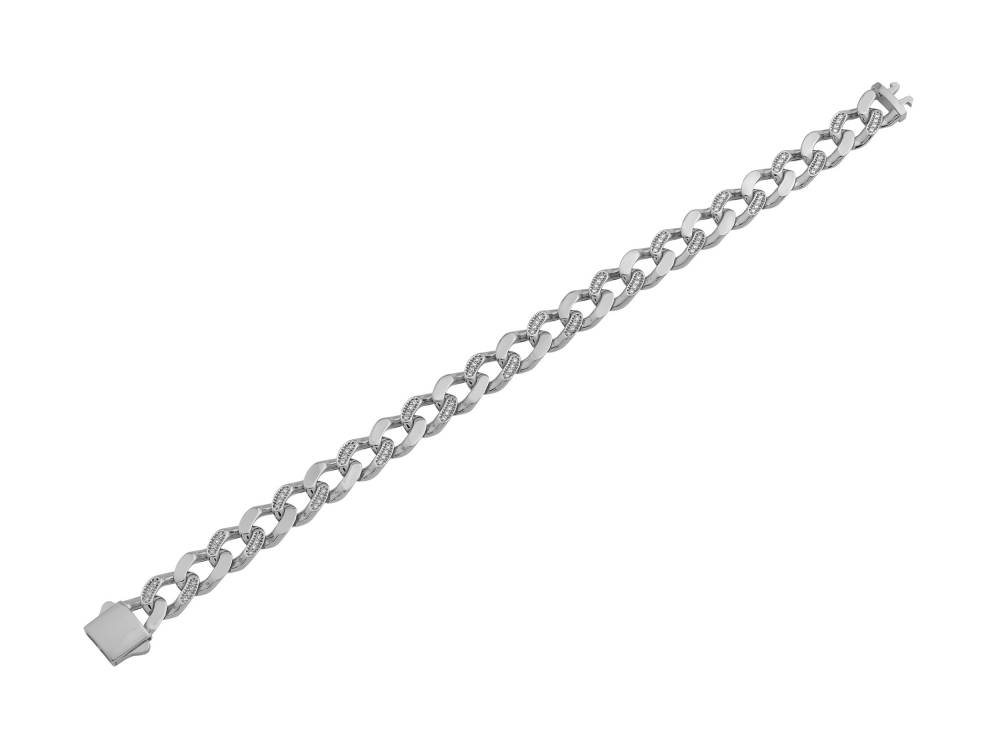 Mens Diamond Cuban Bracelet W