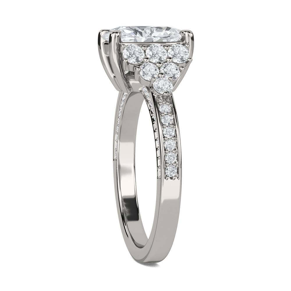 Oval & Round Diamond Vintage Ring P