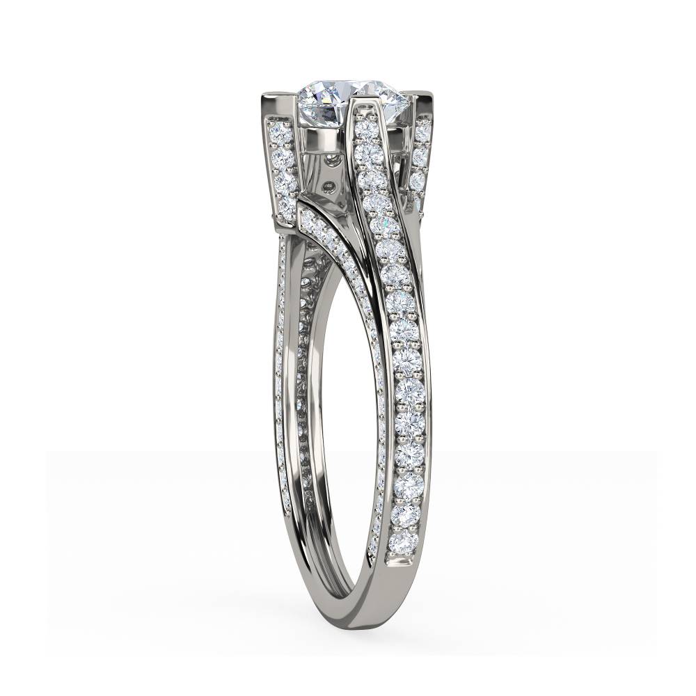 Round Diamond Designer Vintage Ring P