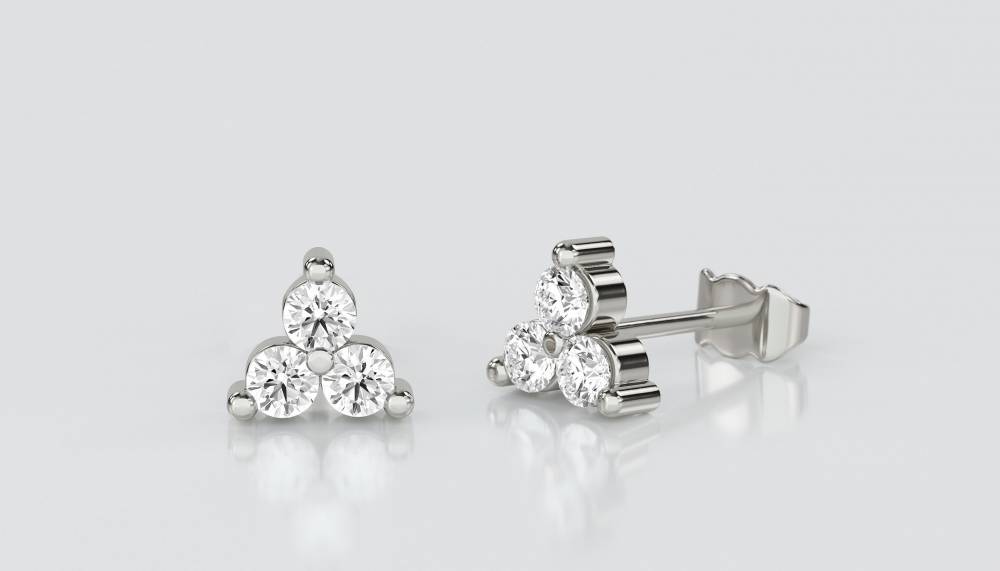 Round Diamond Designer Earrings P