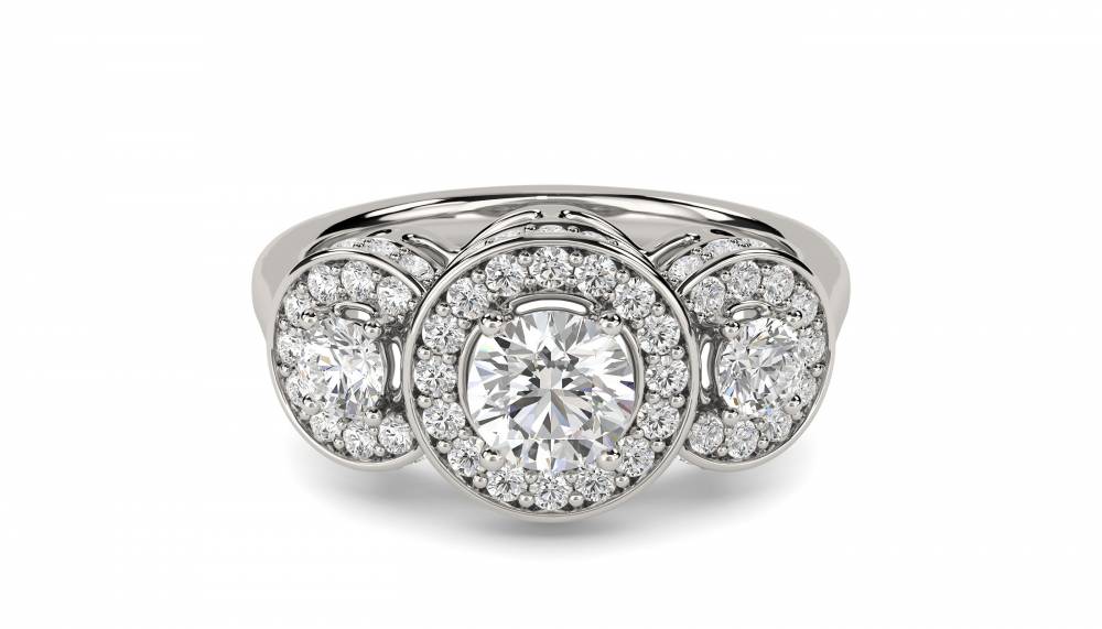 Round Diamond Designer Ring P