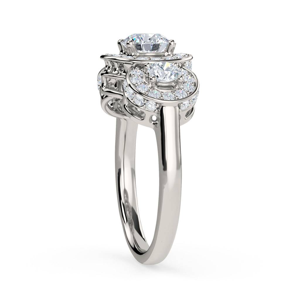 Round Diamond Designer Ring P