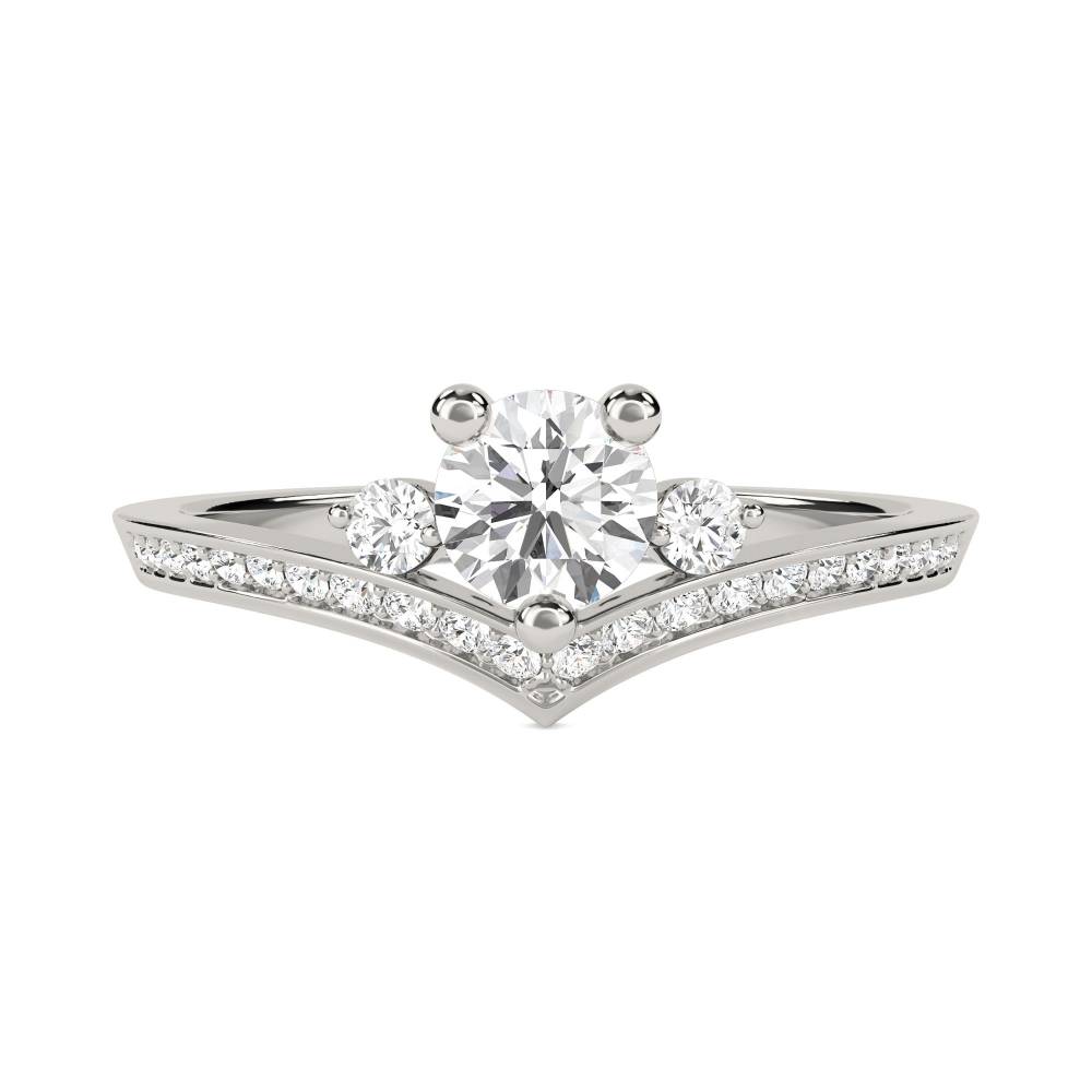 Modern Round Diamond Designer Ring P