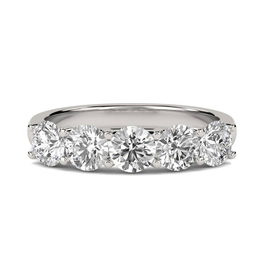 0.75ct Elegant Round Diamond Eternity Ring P