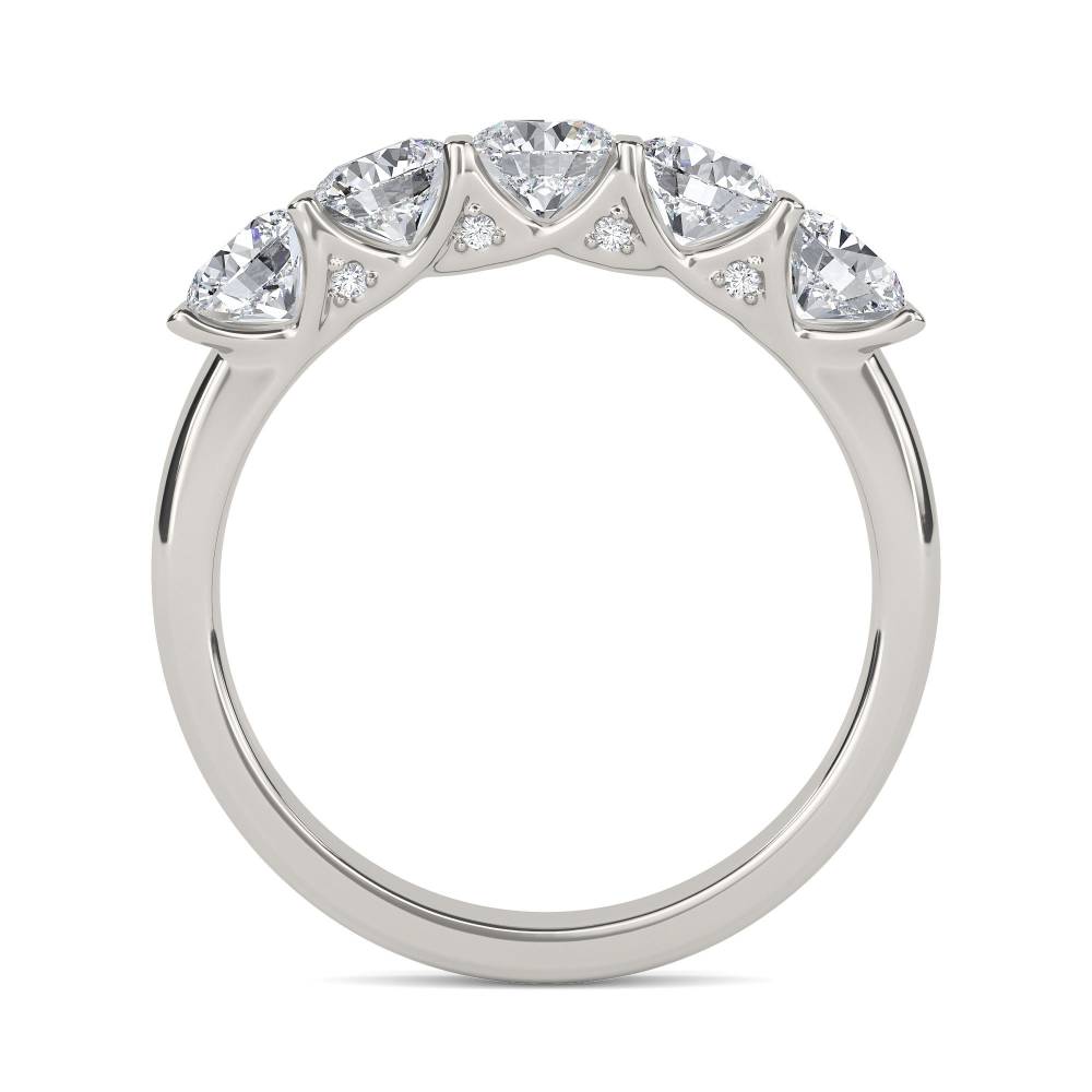 0.75ct Elegant Round Diamond Eternity Ring P