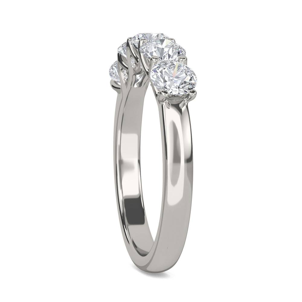 0.75ct Elegant Round Diamond Eternity Ring P