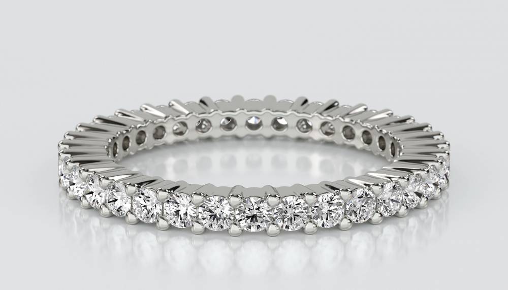 2mm Elegant Round Diamond Full Eternity Ring P