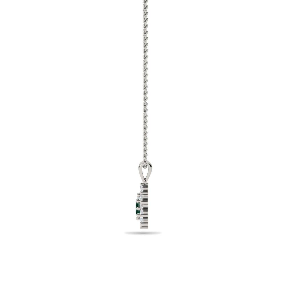 Emerald & Diamond Pendant P