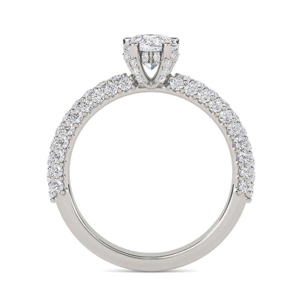 Pear & Round Diamond Vintage Ring P