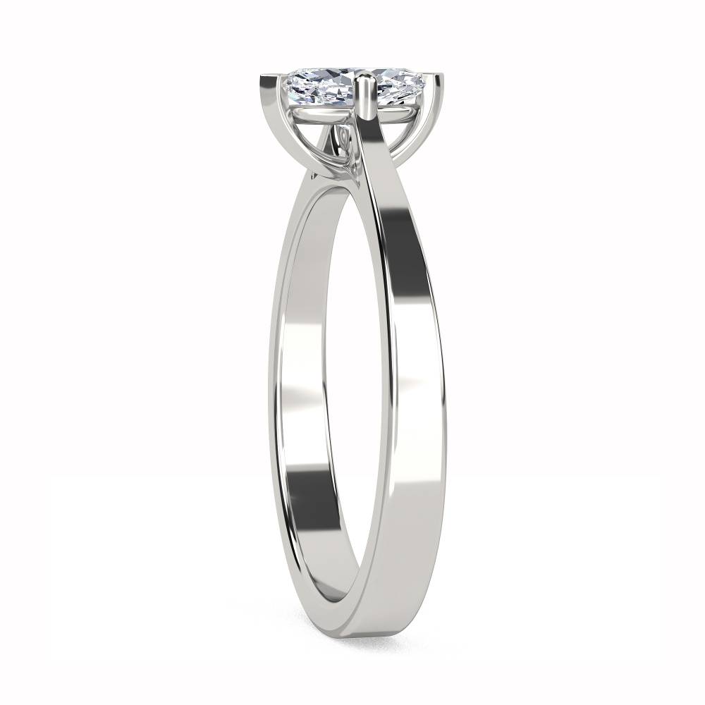 Marquise Diamond Engagement Ring set in Platinum