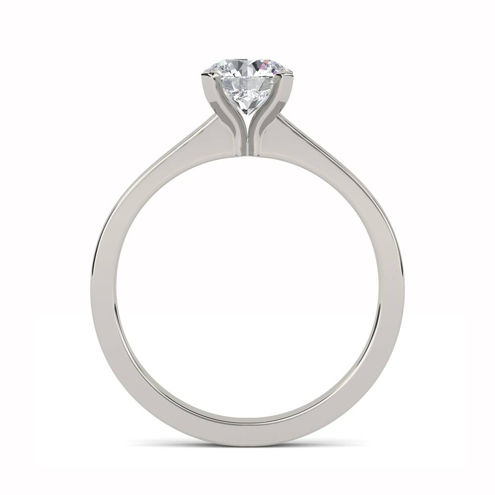 Round Diamond Engagement Ring set in Platinum