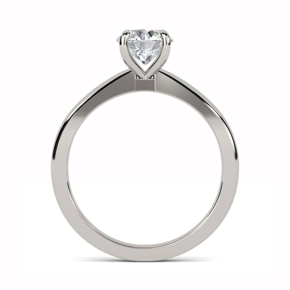 Round Diamond Engagement Ring set in Platinum