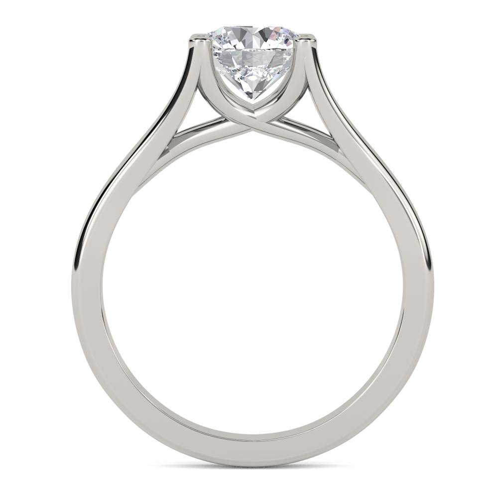 Round Diamond Engagement Ring set in Platinum