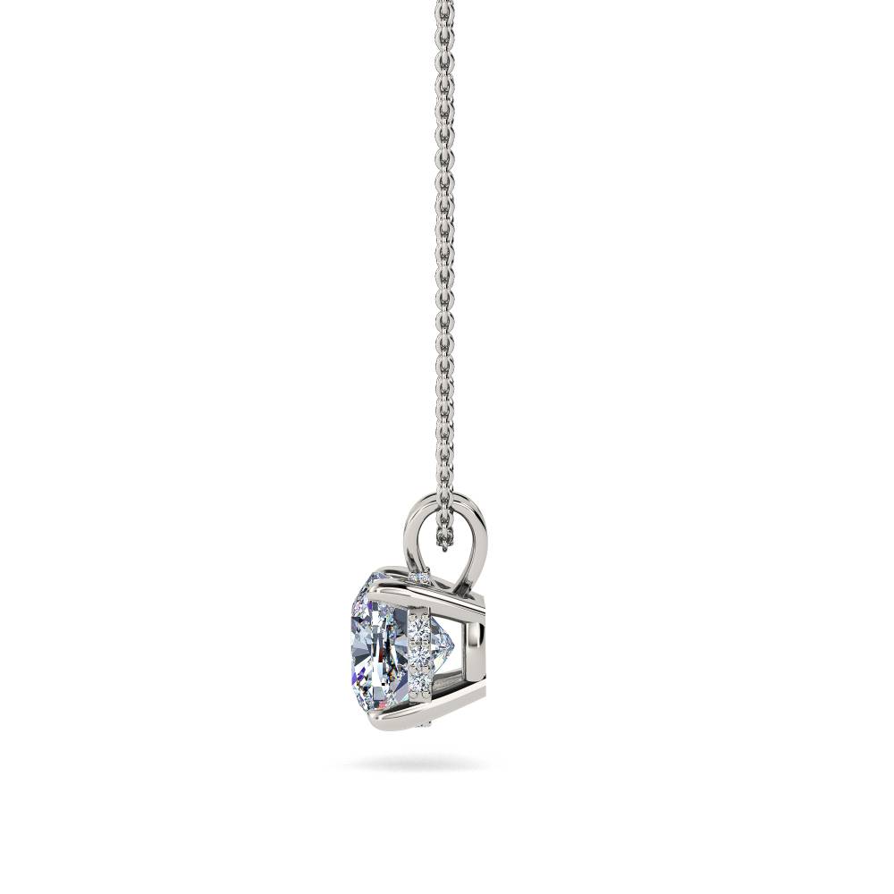 Cushion Diamond Halo Pendant P