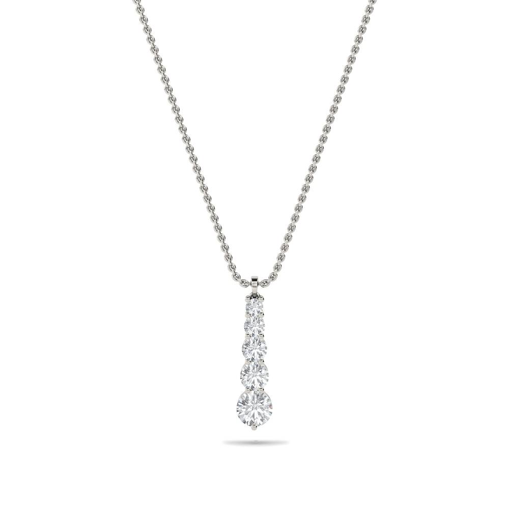 Classic Round Diamond Journey Pendant P