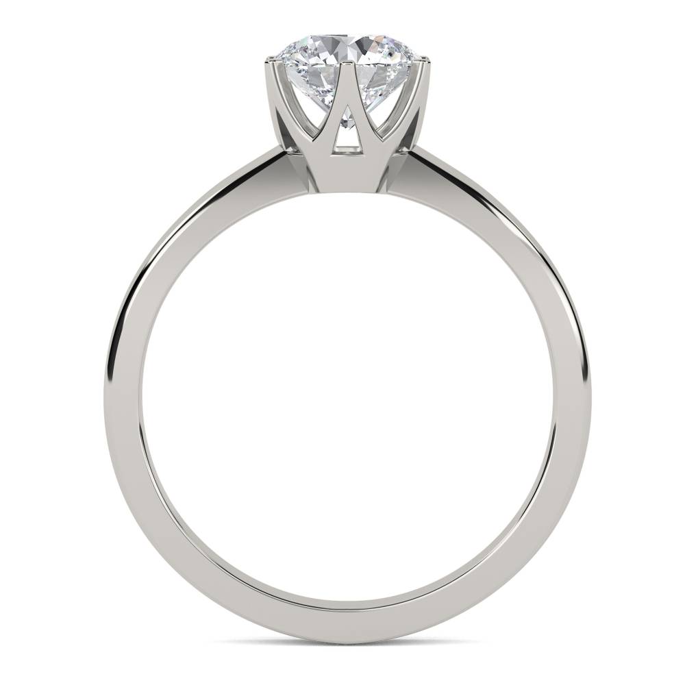 Round Diamond Engagement Ring set in Platinum