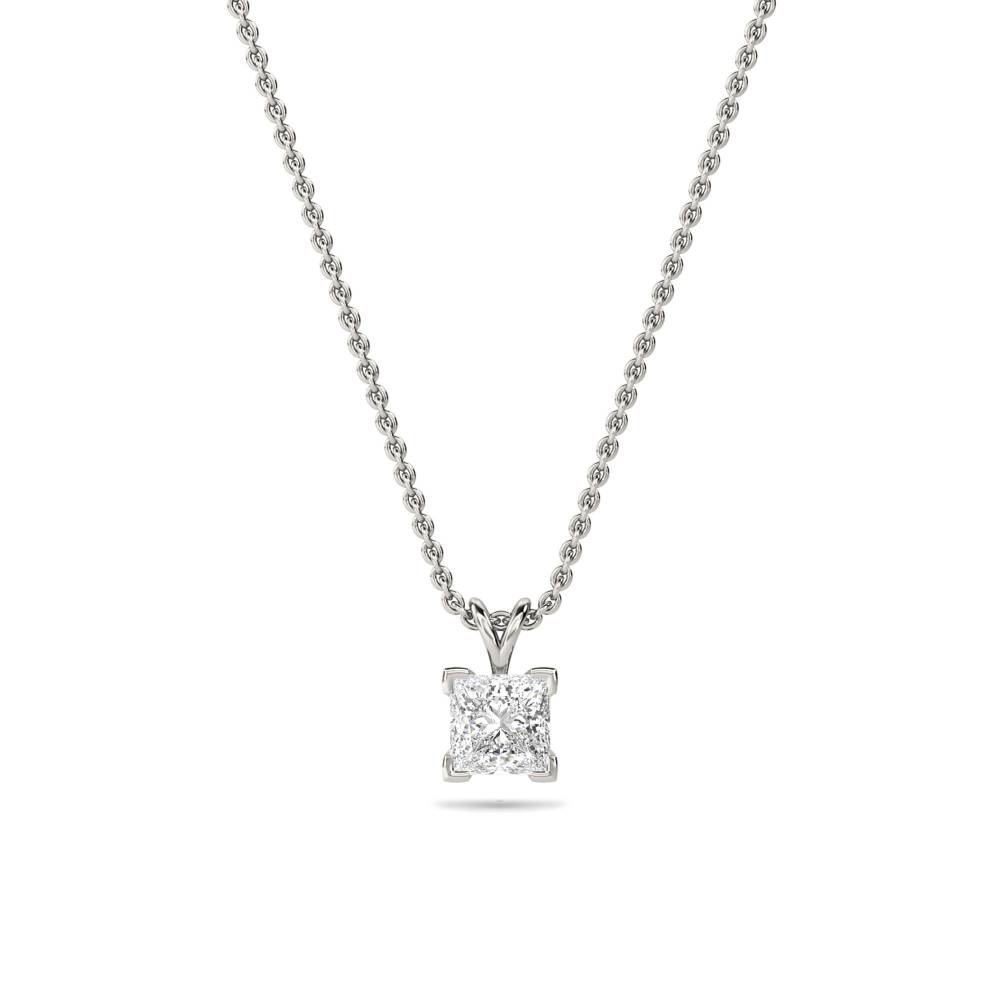 Princess Diamond Pendant P