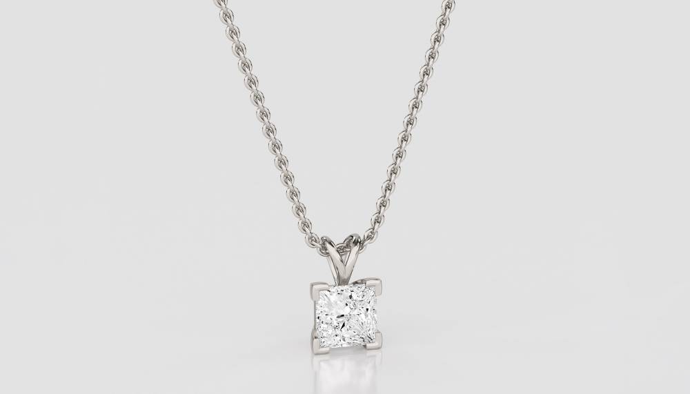 Princess Diamond Pendant P