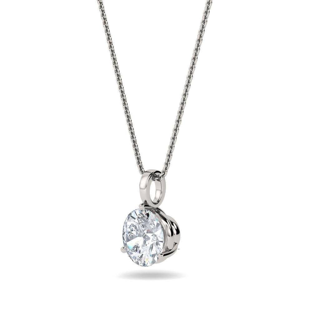 Elegant Round Diamond Soitaire Pendant P