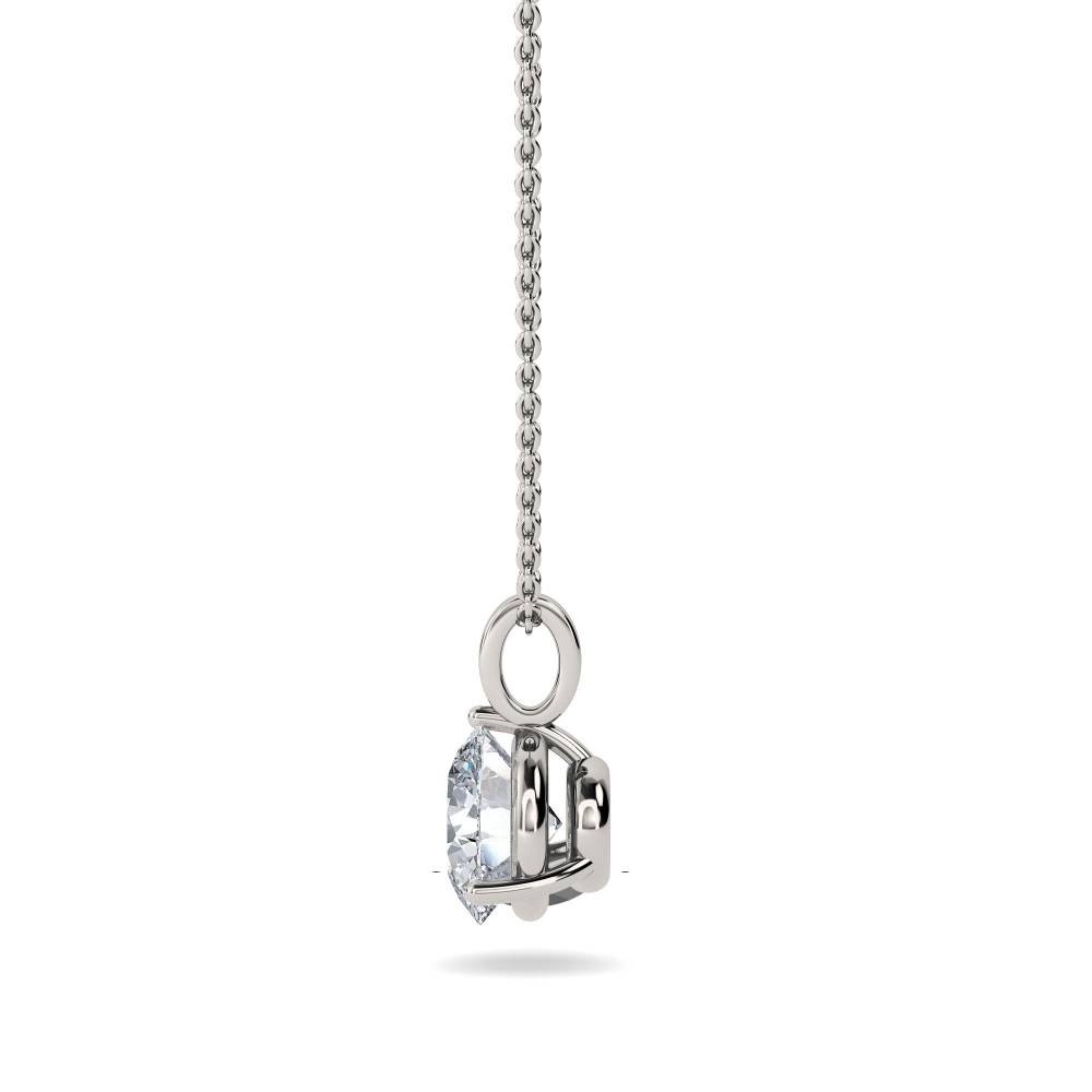 Elegant Round Diamond Soitaire Pendant P