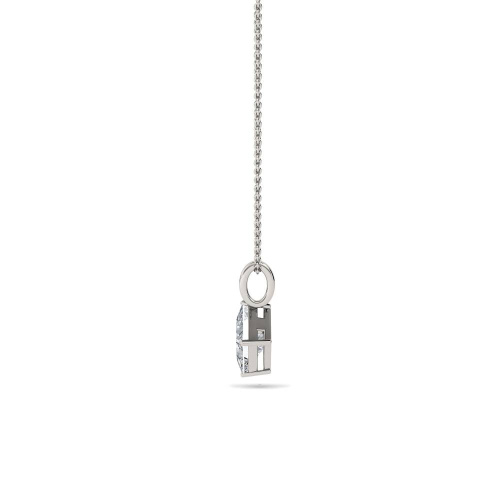 Modern Princess Diamond Solitaire Pendant P