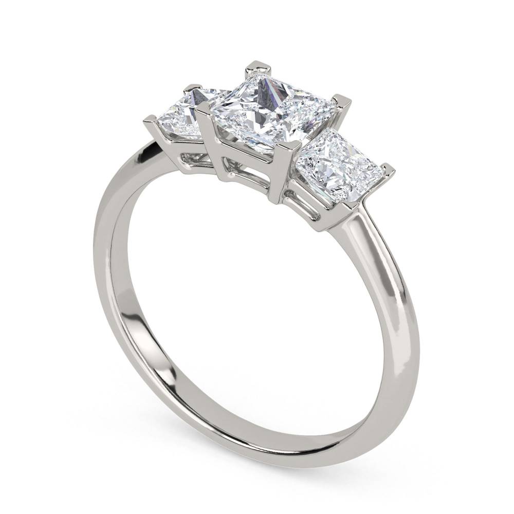 Classic Princess Diamond Trilogy Ring P