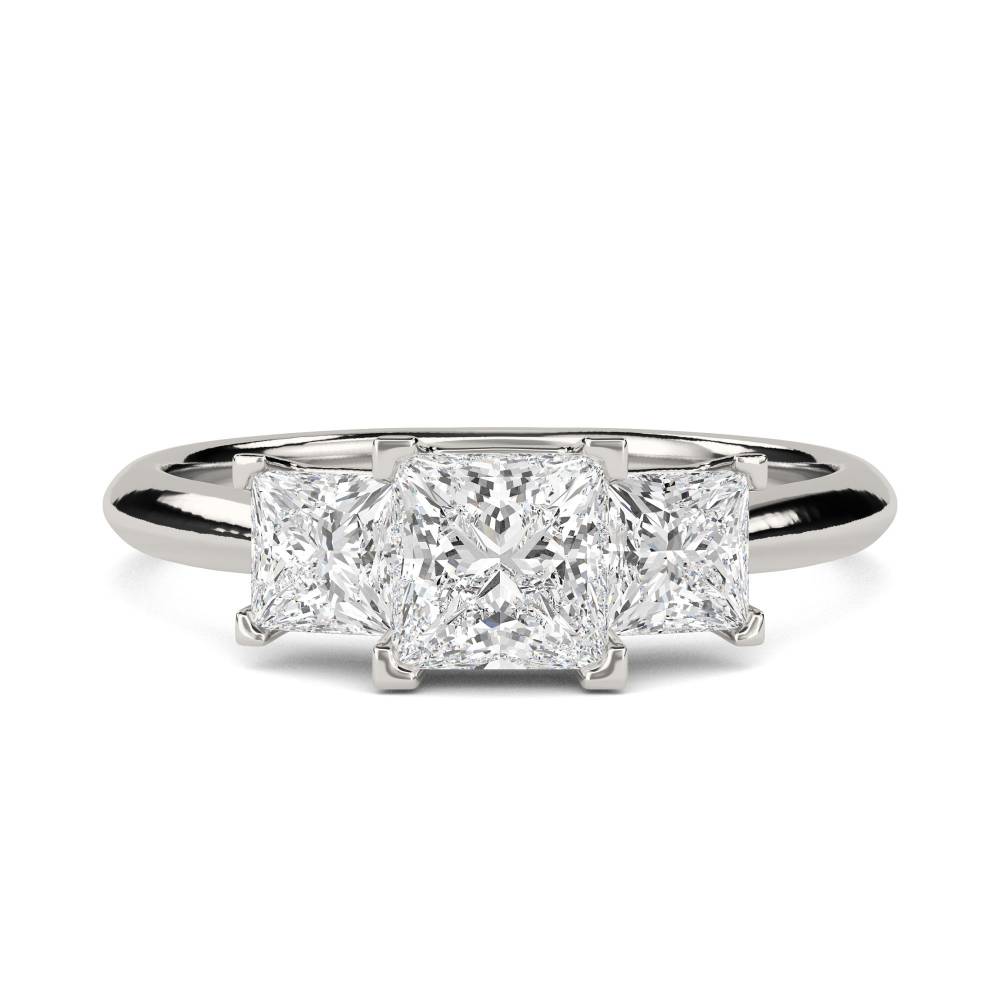 Classic Princess Diamond Trilogy Ring P