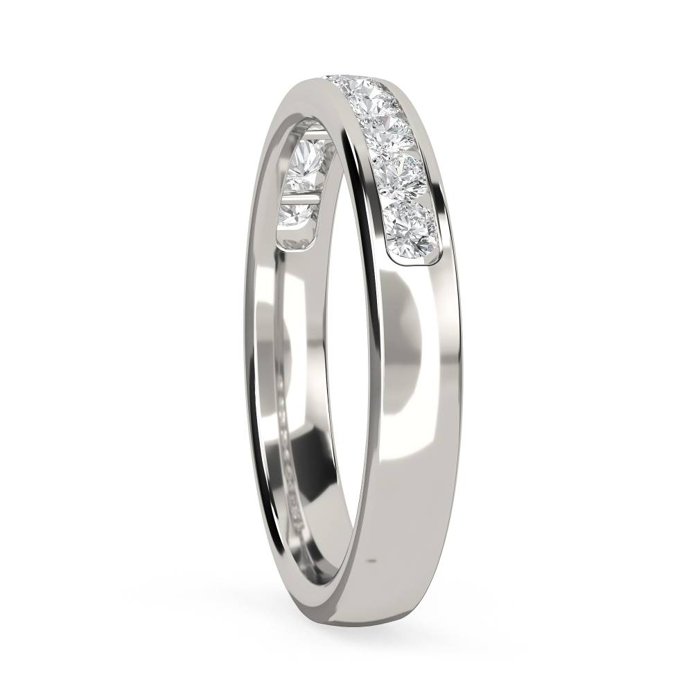 3mm Diamond Half Eternity/Wedding Ring P