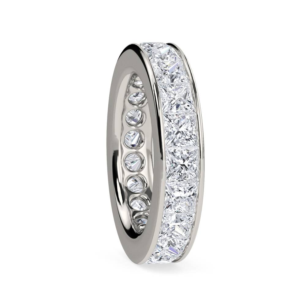 4.50ct Princess Diamond Full Eternity Ring P