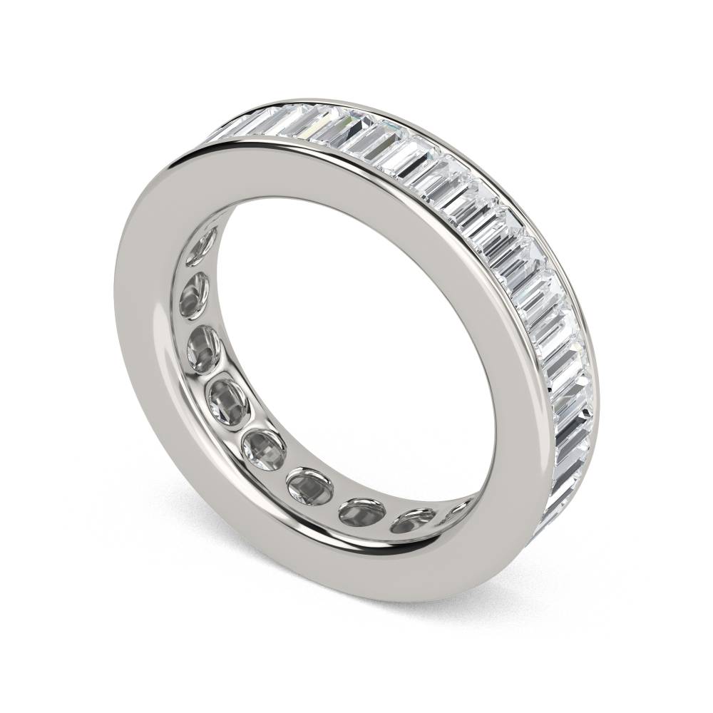 2.50ct Classic Baguette Diamond Full Eternity Ring P