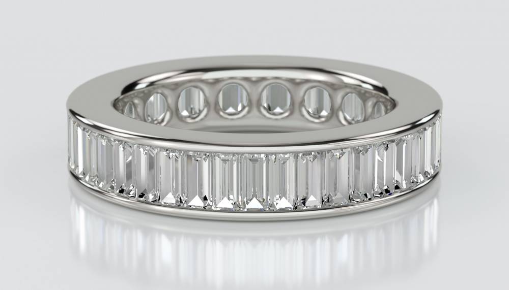 2.50ct Classic Baguette Diamond Full Eternity Ring P