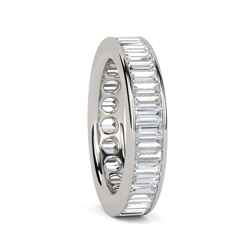 2.50ct Classic Baguette Diamond Full Eternity Ring P